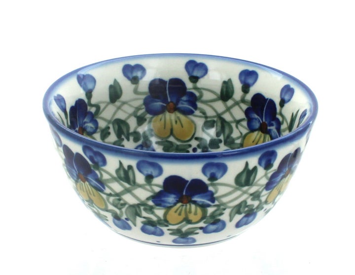 WR Unikat Pansies Dining Plates & Bowls — Polish Pottery