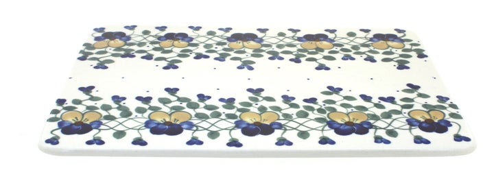 WR Unikat Pansies Countertop Accessories — Polish Pottery