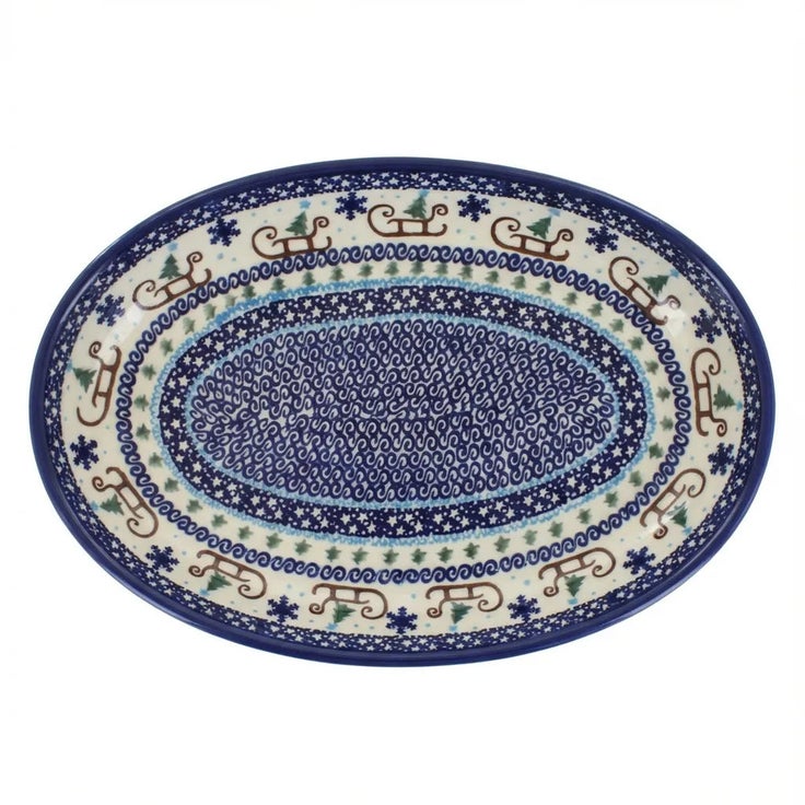 Detail image of Vena Noel Nights Large Serving Piece — Polish Pottery