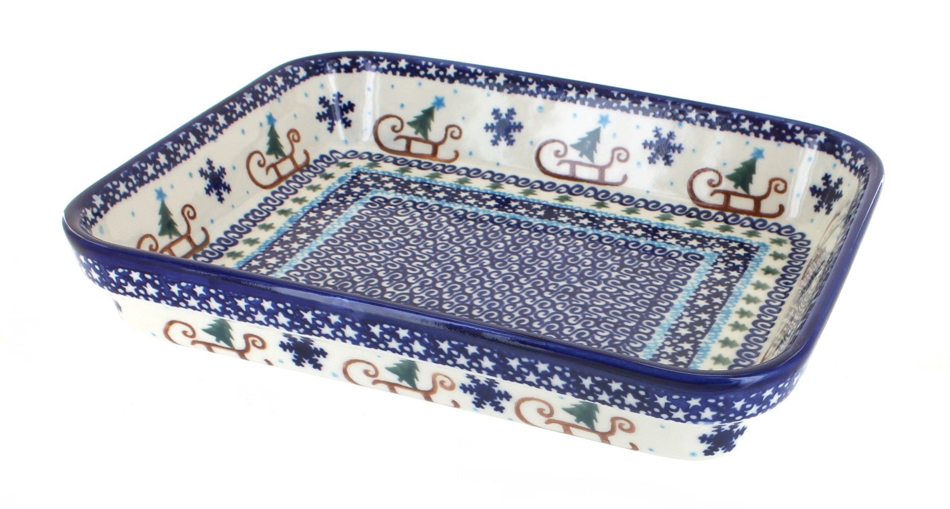 Vena Noel Nights Small Bakeware — Polish Pottery