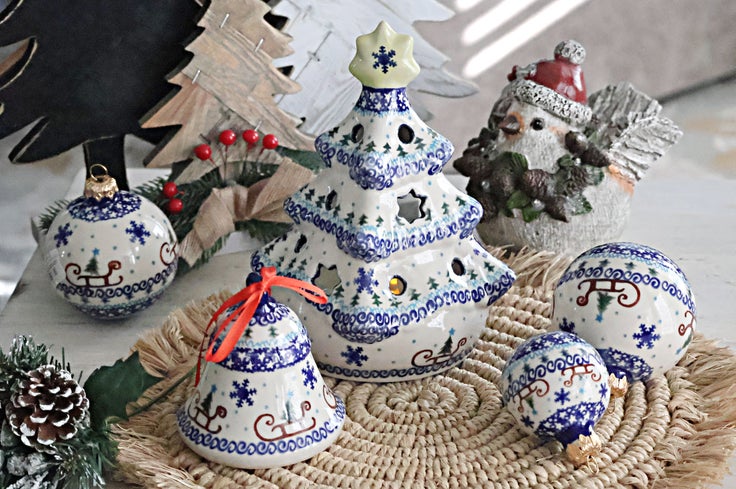 Detail image of Vena Noel Nights Luminary — Polish Pottery