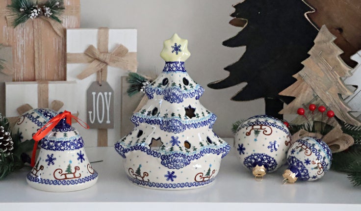 Detail image of Vena Noel Nights Luminary — Polish Pottery