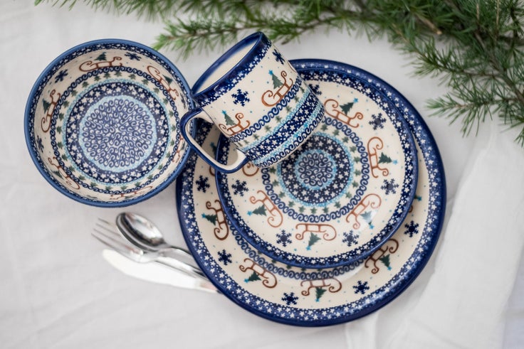 Detail image of Vena Noel Nights Dining Plates & Bowls — Polish Pottery