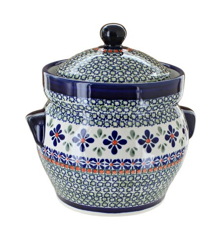 Zaklady Mosaic Flower Counter Storage — Polish Pottery