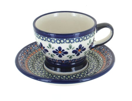 Zaklady Mosaic Flower Coffee & Tea Accessories — Polish Pottery