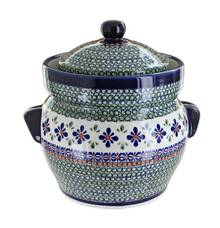 Zaklady Mosaic Flower Counter Storage — Polish Pottery