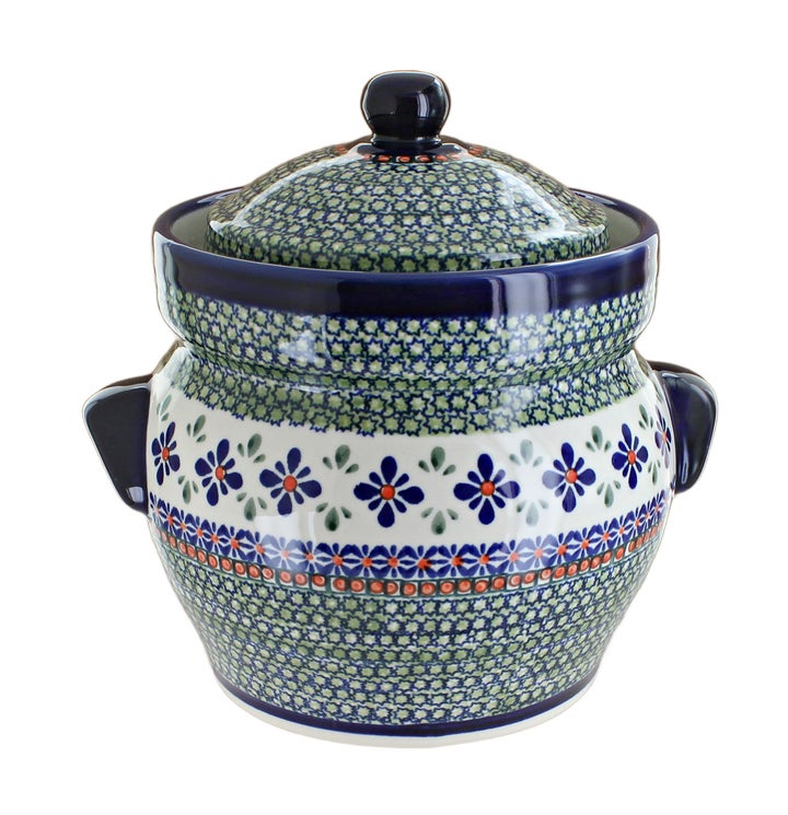 Zaklady Mosaic Flower Counter Storage — Polish Pottery