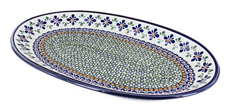 Zaklady Mosaic Flower Large Serving Piece — Polish Pottery