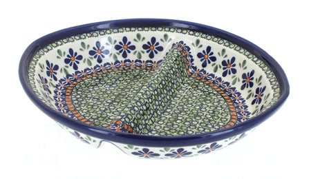 Zaklady Mosaic Flower Large Serving Piece — Polish Pottery