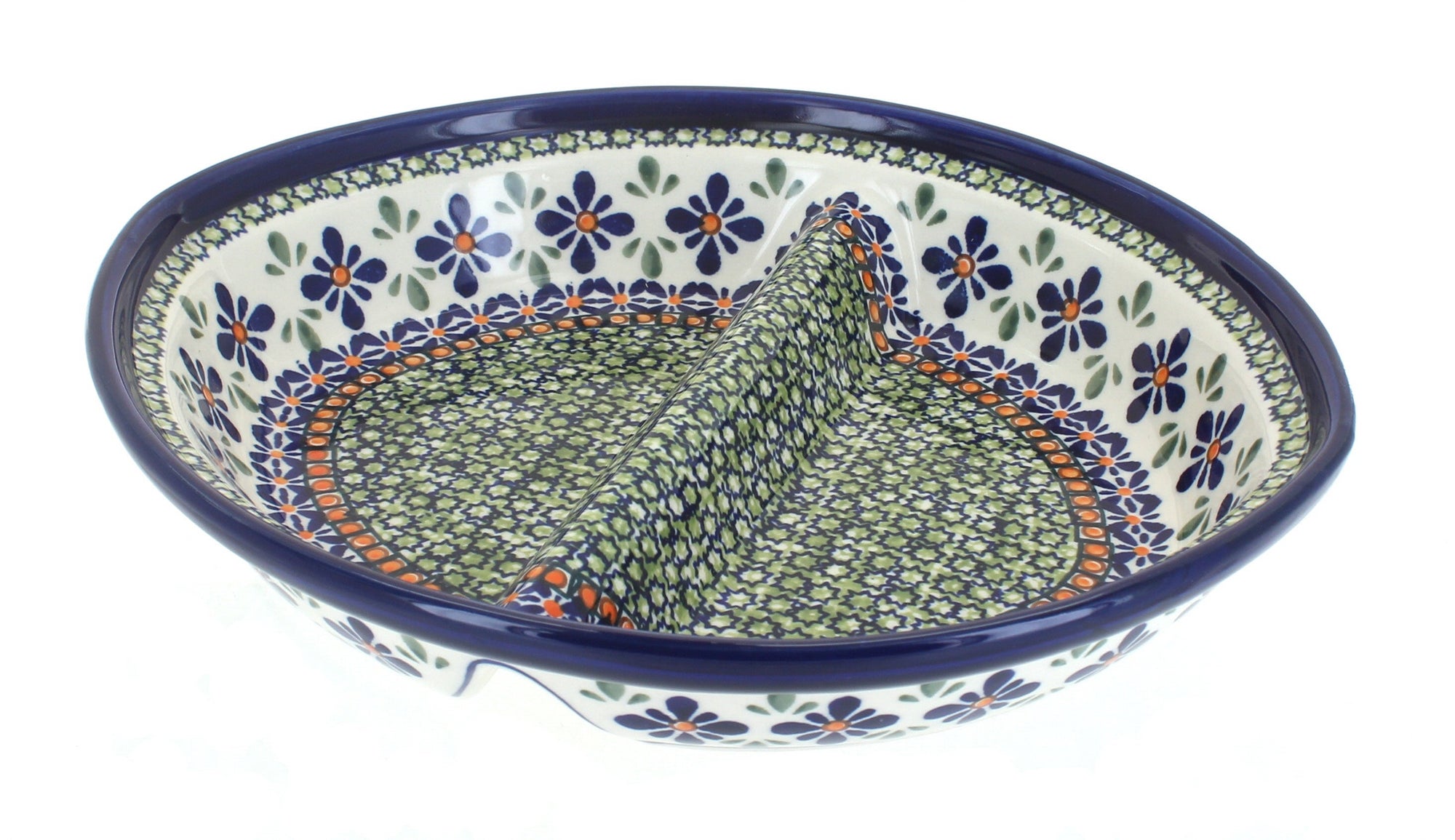 Zaklady Mosaic Flower Large Serving Piece — Polish Pottery