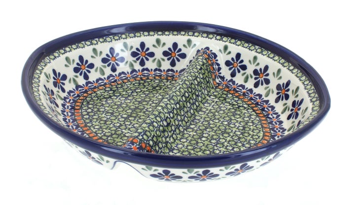 Zaklady Mosaic Flower Large Serving Piece — Polish Pottery