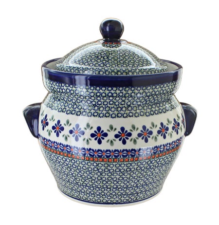 Zaklady Mosaic Flower Counter Storage — Polish Pottery