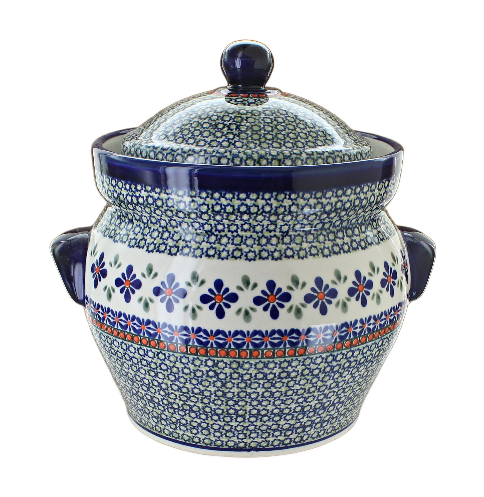 Zaklady Mosaic Flower Counter Storage — Polish Pottery