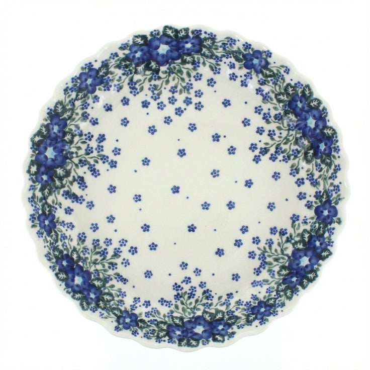 Detail image of Vena Melanie Pie Plate — Polish Pottery