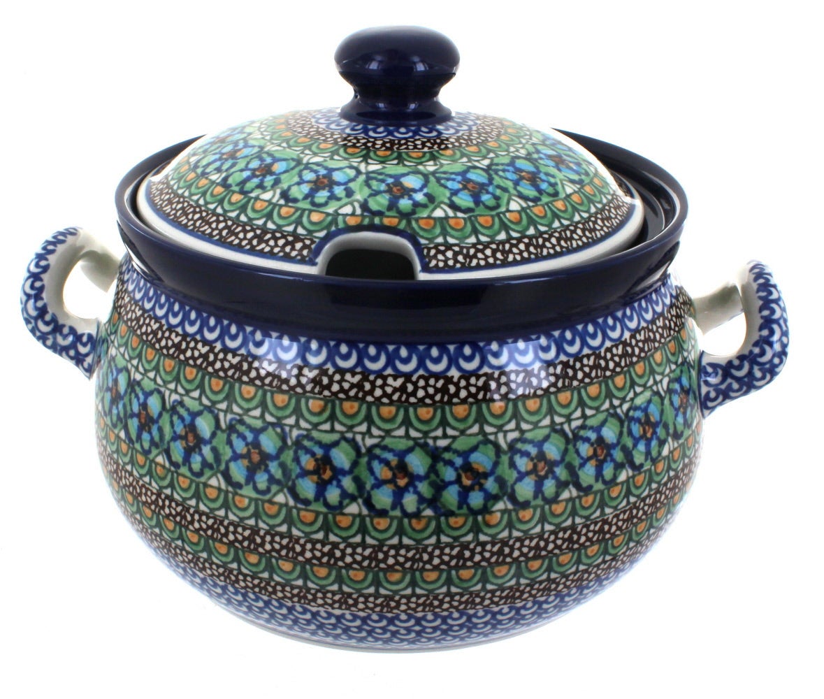 Ceramika Artystyczna Mardi Gras Large Serving Piece — Polish Pottery
