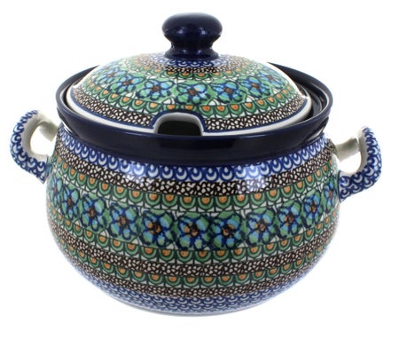 Ceramika Artystyczna Mardi Gras Large Serving Piece — Polish Pottery