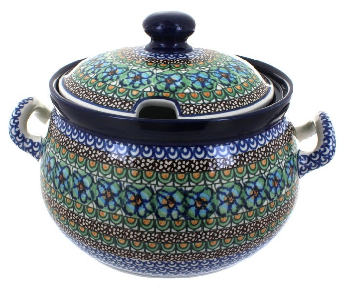 Ceramika Artystyczna Mardi Gras Large Serving Piece — Polish Pottery