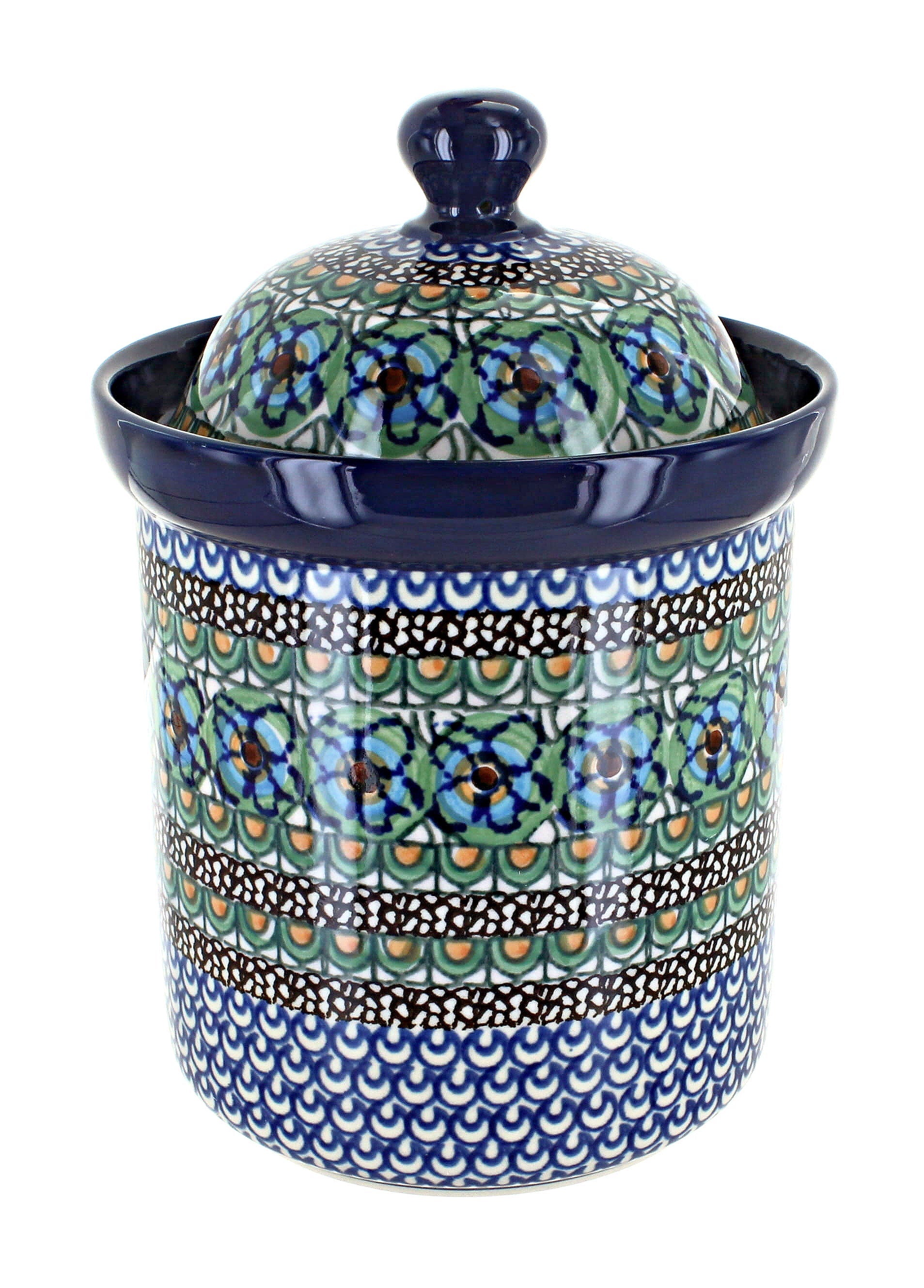 Ceramika Artystyczna Mardi Gras Counter Storage — Polish Pottery