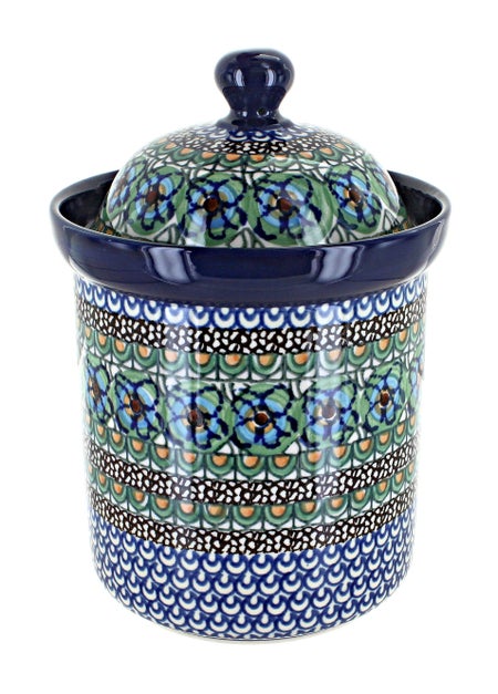 Ceramika Artystyczna Mardi Gras Counter Storage — Polish Pottery