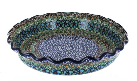 Ceramika Artystyczna Mardi Gras Pie Plate — Polish Pottery