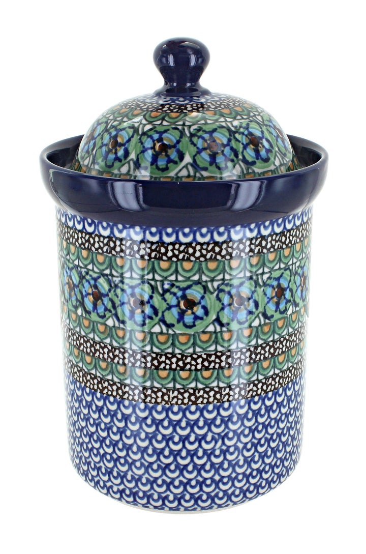 Ceramika Artystyczna Mardi Gras Counter Storage — Polish Pottery