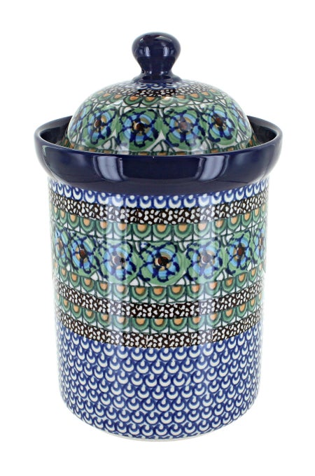 Ceramika Artystyczna Mardi Gras Counter Storage — Polish Pottery