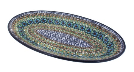 Ceramika Artystyczna Mardi Gras Large Serving Piece — Polish Pottery