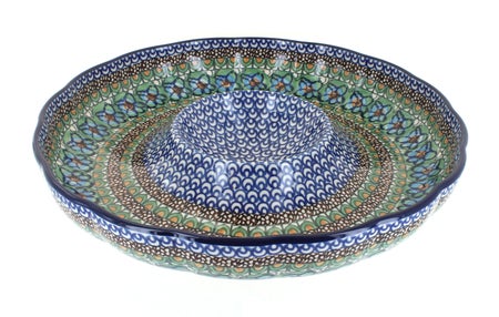 Ceramika Artystyczna Mardi Gras Large Serving Piece — Polish Pottery