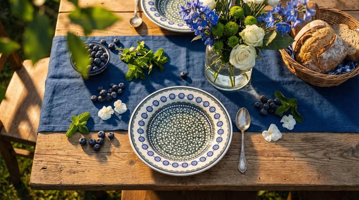 Detail image of Ceramika Artystyczna Maia Dining Plates & Bowls — Polish Pottery