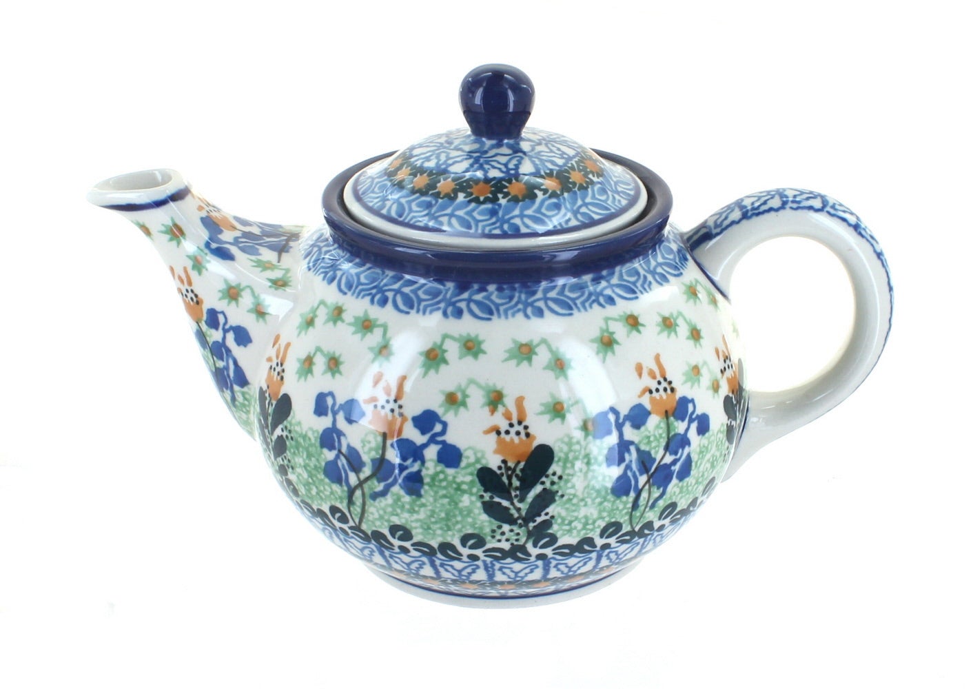 Ceramika Artystyczna Lily of the Valley Teapot — Polish Pottery