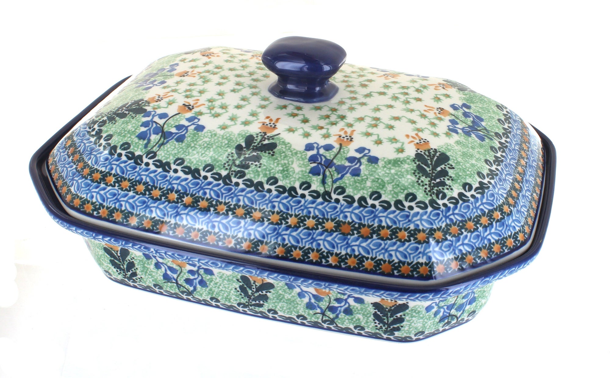Ceramika Artystyczna Lily of the Valley Large Bakeware — Polish Pottery