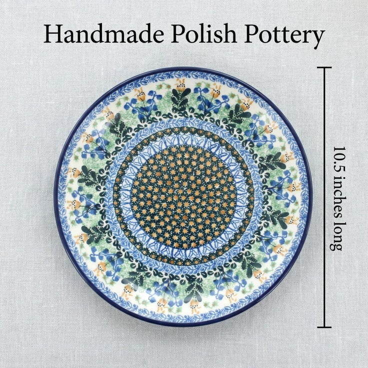 Detail image of Ceramika Artystyczna Lily of the Valley Dining Plates & Bowls — Polish Pottery
