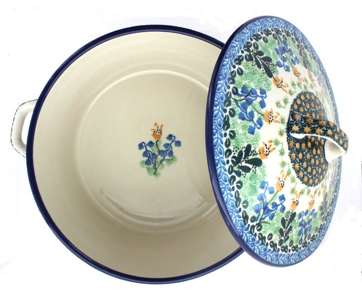 Detail image of Ceramika Artystyczna Lily of the Valley Medium Bakeware — Polish Pottery
