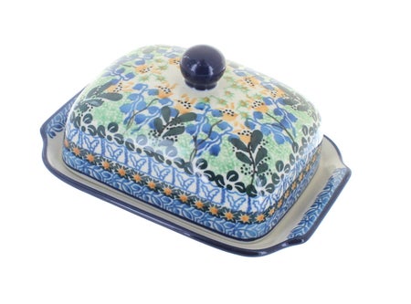 Ceramika Artystyczna Lily of the Valley Butter Dish — Polish Pottery