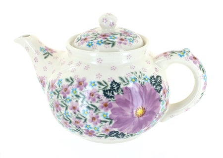 Vena Lilac Garden Teapot — Polish Pottery