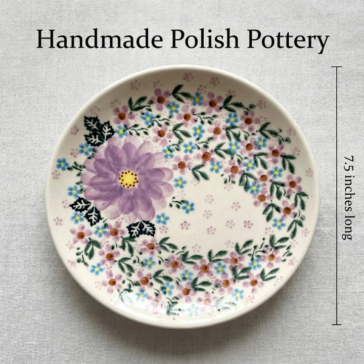 Vena Lilac Garden Dining Plates & Bowls — Polish Pottery