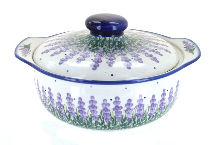 WR Unikat Lavender Fields Medium Bakeware — Polish Pottery