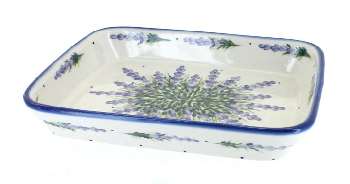 WR Unikat Lavender Fields Medium Bakeware — Polish Pottery