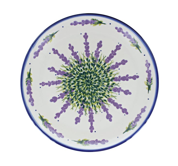 Detail image of WR Unikat Lavender Fields Dining Plates & Bowls — Polish Pottery