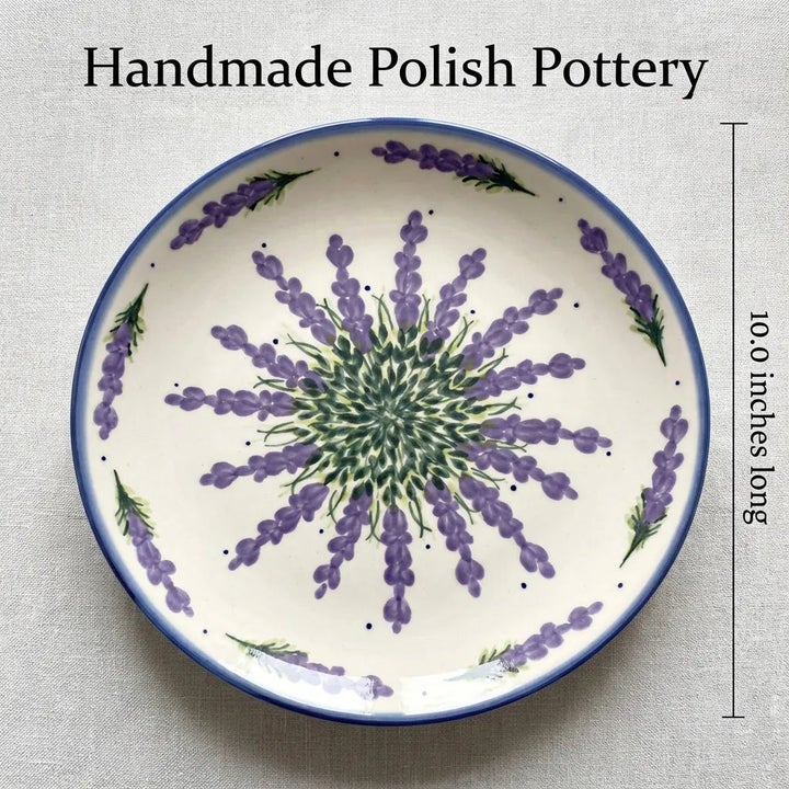 WR Unikat Lavender Fields Dining Plates & Bowls — Polish Pottery