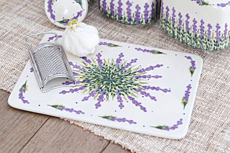 Detail image of WR Unikat Lavender Fields Countertop Accessories — Polish Pottery