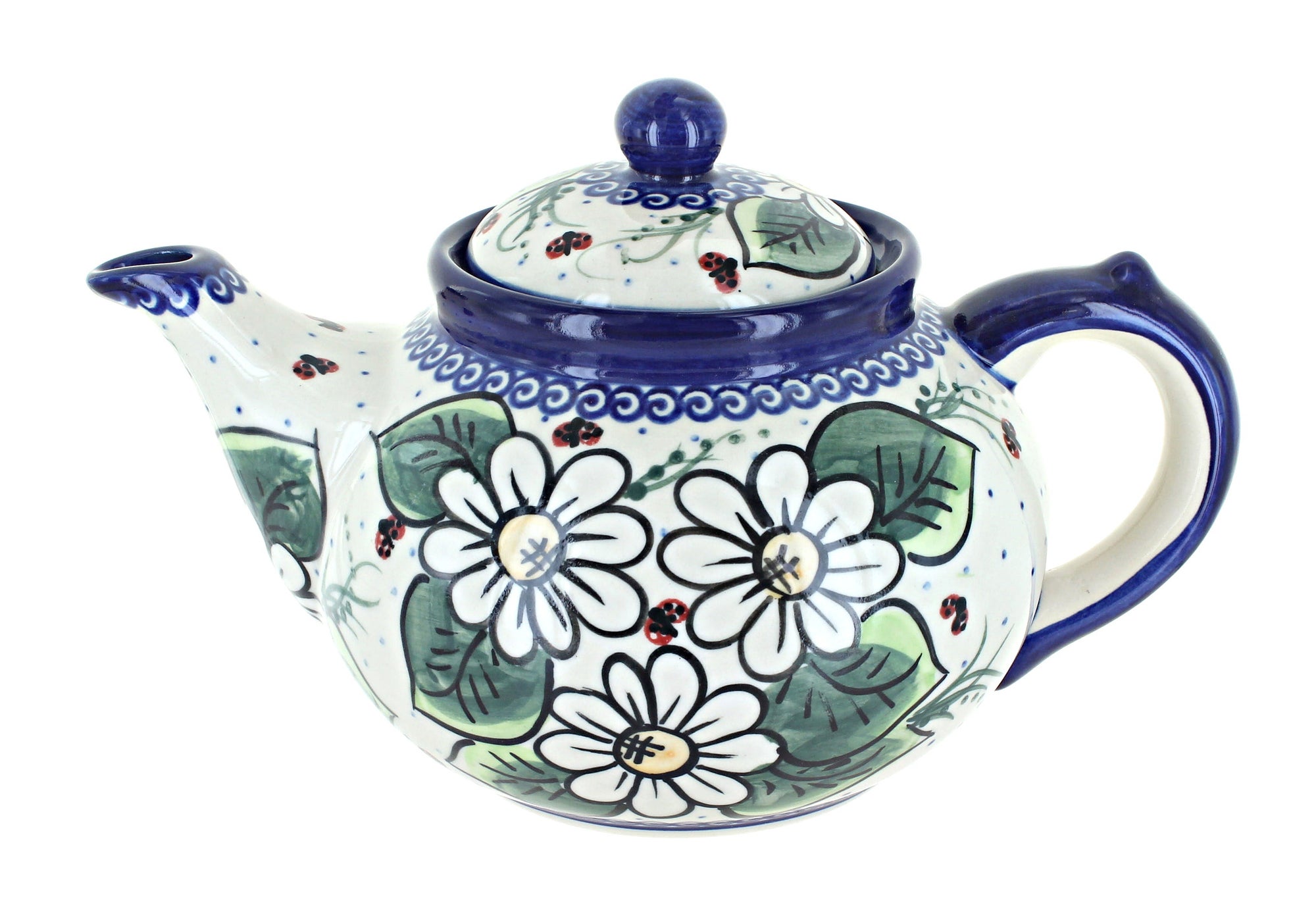 Vena Ladybug Teapot — Polish Pottery