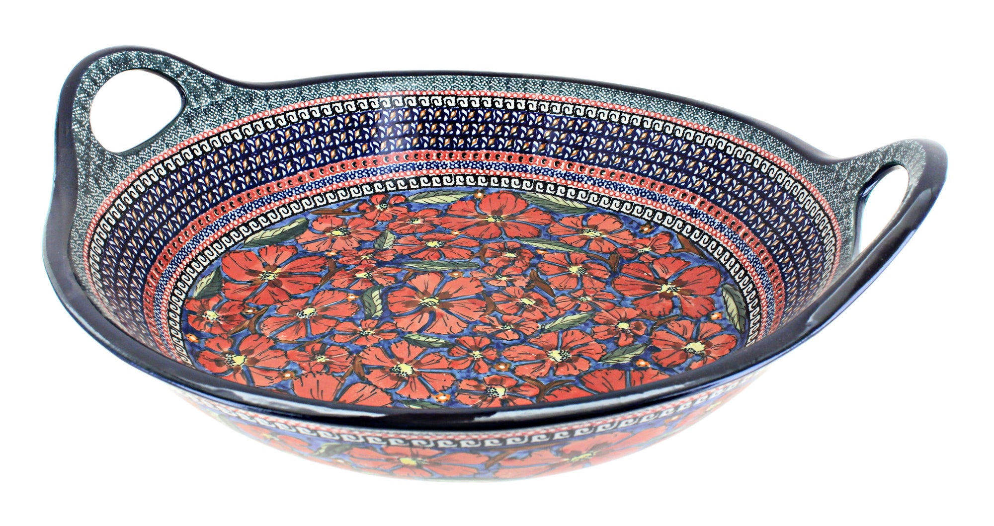 Zaklady Jungle Flower Large Serving Piece — Polish Pottery