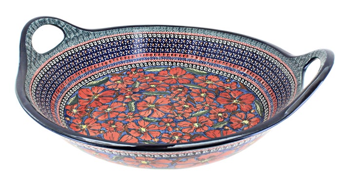 Zaklady Jungle Flower Large Serving Piece — Polish Pottery