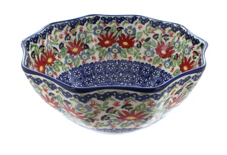 Manufaktura Jungle Bouquet Small Serving Piece — Polish Pottery