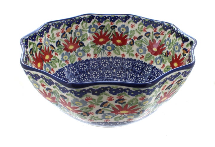 Manufaktura Jungle Bouquet Small Serving Piece — Polish Pottery