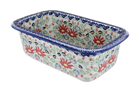 Manufaktura Jungle Bouquet Loaf Baker — Polish Pottery