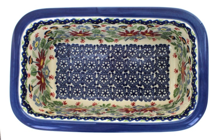 Manufaktura Jungle Bouquet Loaf Baker — Polish Pottery