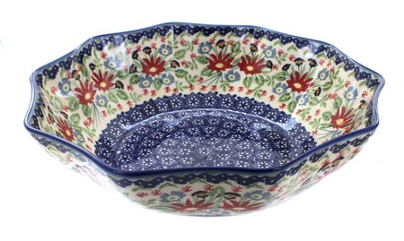 Manufaktura Jungle Bouquet Large Serving Piece — Polish Pottery