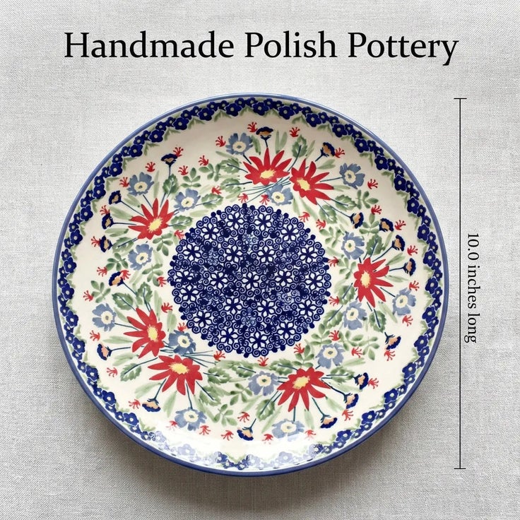 Detail image of Manufaktura Jungle Bouquet Dining Plates & Bowls — Polish Pottery